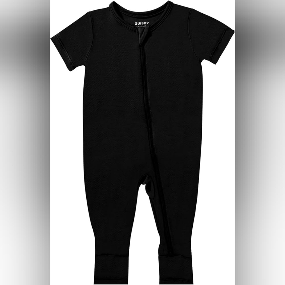 GUISBY | Bamboo Pajama Summer Short Sleeve Footless Rompers